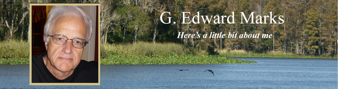 Banner announcing G. Edward Marks, Author of sci-fi and fantasy