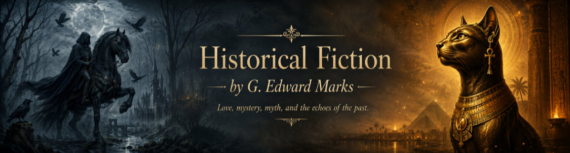 Banner announcing G. Edward Marks, Author of sci-fi and fanasy