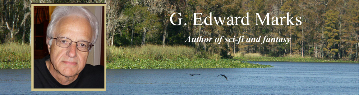 Banner announcing G. Edward Marks, Author of sci-fi and fanasy